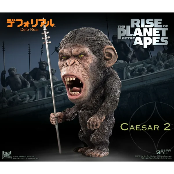 CAESAR SPEAR VERSION FIGURINE LA PLANETE DES SINGES DEFO-REAL SERIES SOFT VINYL 15 CM