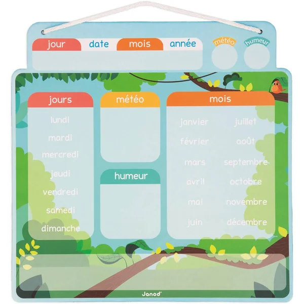 CALENDRIER MAGNETIQUE - APPRENDRE L'HEURE ET LE TEMPS