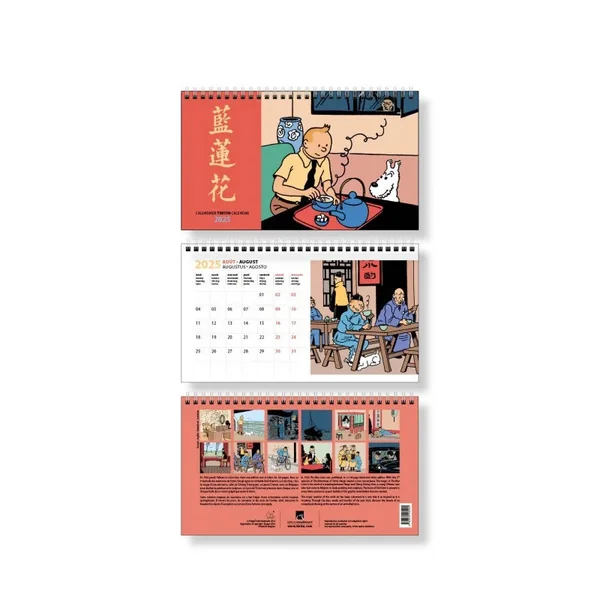 Calendrier à poser Tintin 2025 12.5 x 21 cm Moulinsart (24488)