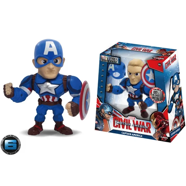 CAPTAIN AMERICA FIGURINE MARVEL CIVIL WAR JADA METALS DIE CAST M56
