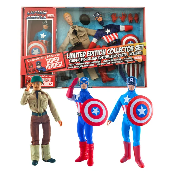 CAPTAIN AMERICA FIGURINE MARVEL RETRO SET COLLECTOR DIAMOND SELECT TOYS 20 CM