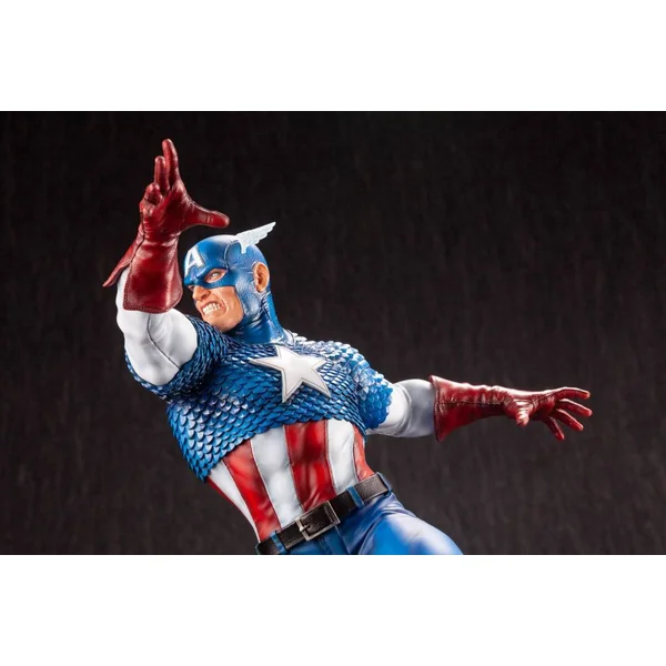 CAPTAIN AMERICA STATUETTE 1/6 MARVEL COMICS FINE ART KOTOBUKIYA 36 CM