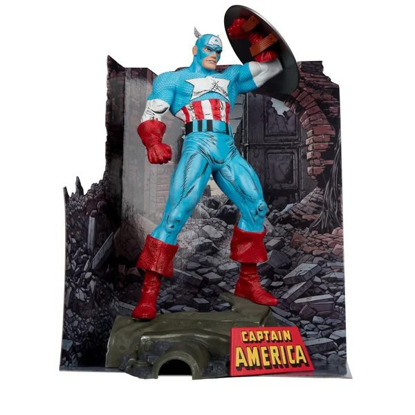 Captain America statuette PVC 1/6 The Amazing Spider-Man #323 Marvel Collection McFarlane Toys 28 cm