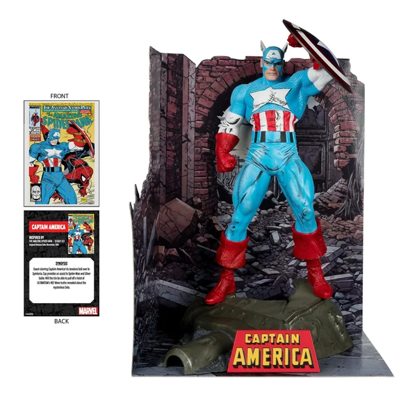 Captain America statuette PVC 1/6 The Amazing Spider-Man #323 Marvel Collection McFarlane Toys 28 cm