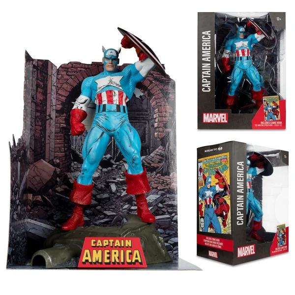 Captain America statuette PVC 1/6 The Amazing Spider-Man #323 Marvel Collection McFarlane Toys 28 cm