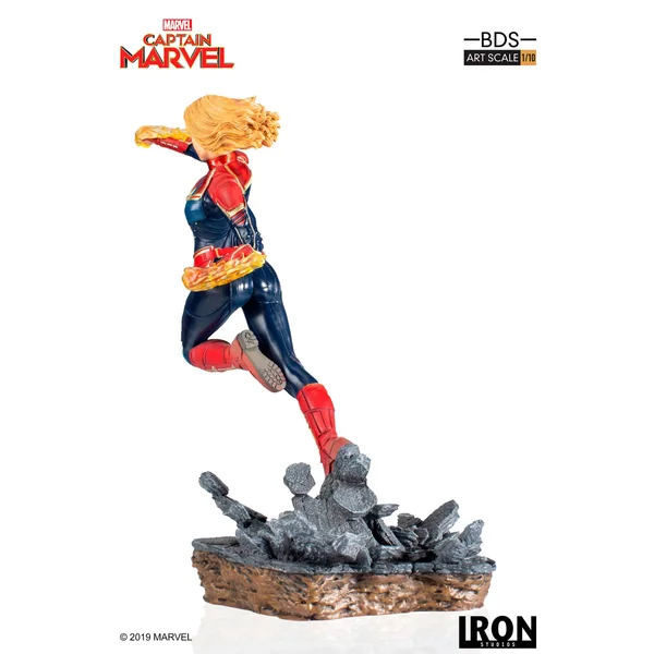 CAPTAIN MARVEL STATUE 1/10 MARVEL COMICS BDS ART SCALE IRON STUDIOS 20 CM