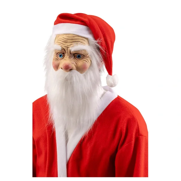 Carnival Toys - Pretend Professions - Santa Claus Latex Mask - Adult - Christmas Gift