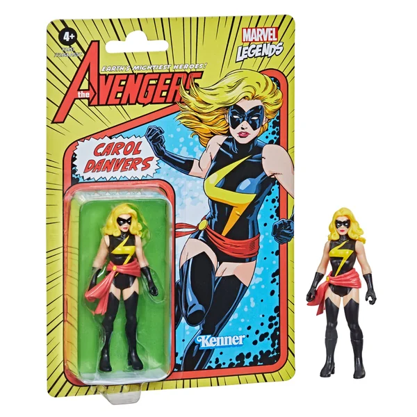 Carol Danvers figurine Marvel Legends Retro Collection Series Hasbro 10 cm