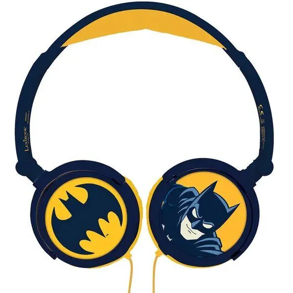 CASQUE STEREO FILAIRE PLIABLE AVEC LIMITATION DE VOLUME D'ECOUTE BATMAN