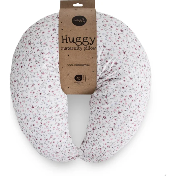 CEBA Coussin d'allaitement HUGGY (150x60x37) Basic Forget-me-not