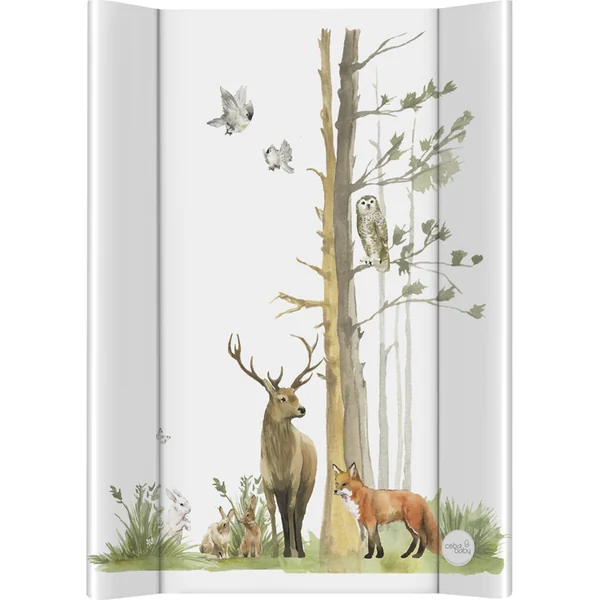 CEBA Matelas à langer 2 bords souple (50x70) Basic Woodland
