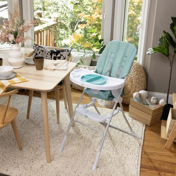 Chaise haute pliante Sun Valley™ Teal 6m+ jusqu'à 15 kg