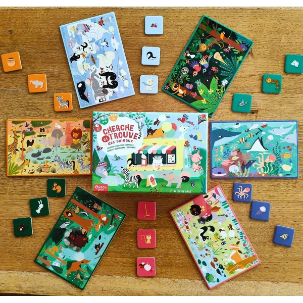 CHERCHE ET TROUVE - LES ANIMAUX DU MONDE