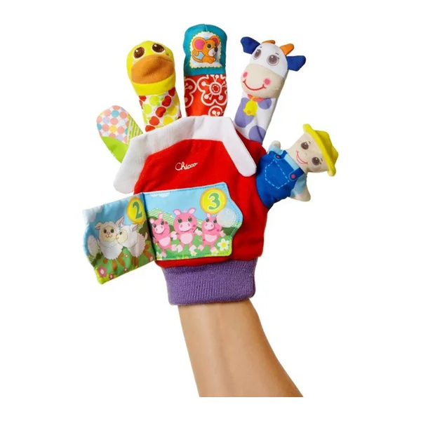 CHICCO Marionnette à main avec sons Ferme 3m+
