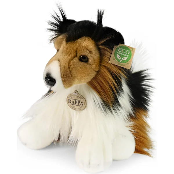 Chien en peluche border collie 28 cm ÉCOLOGIQUE