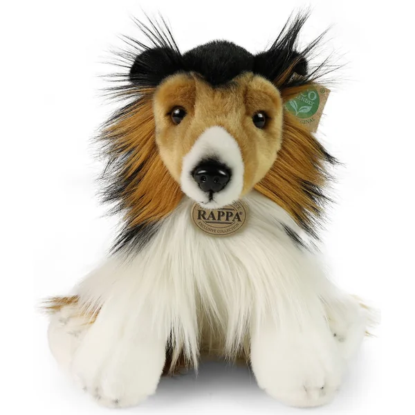 Chien en peluche border collie 28 cm ÉCOLOGIQUE