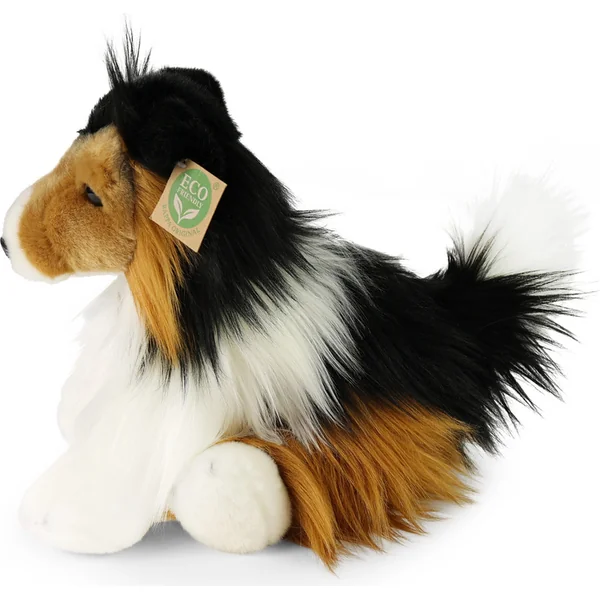 Chien en peluche border collie 28 cm ÉCOLOGIQUE