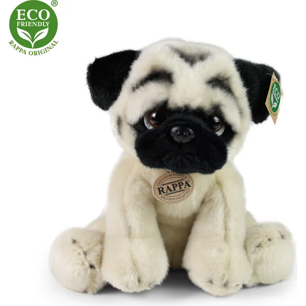 Chien en peluche carlin 30 cm ECO-FRIENDLY