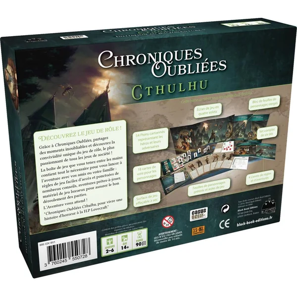 CHRONIQUES OUBLIEES - JEU D'INITIATION CTHULHU