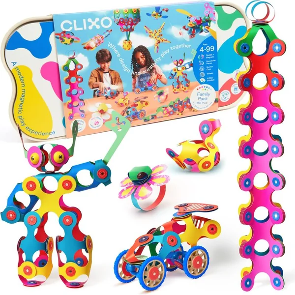 CLIXO Family - jeu de construction magnétique 150 pièces