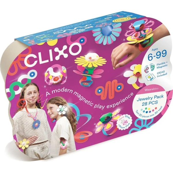 CLIXO Jewelry - ensemble de construction magnétique 28 pièces