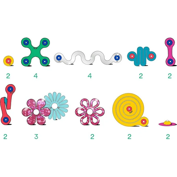 CLIXO Jewelry - ensemble de construction magnétique 28 pièces