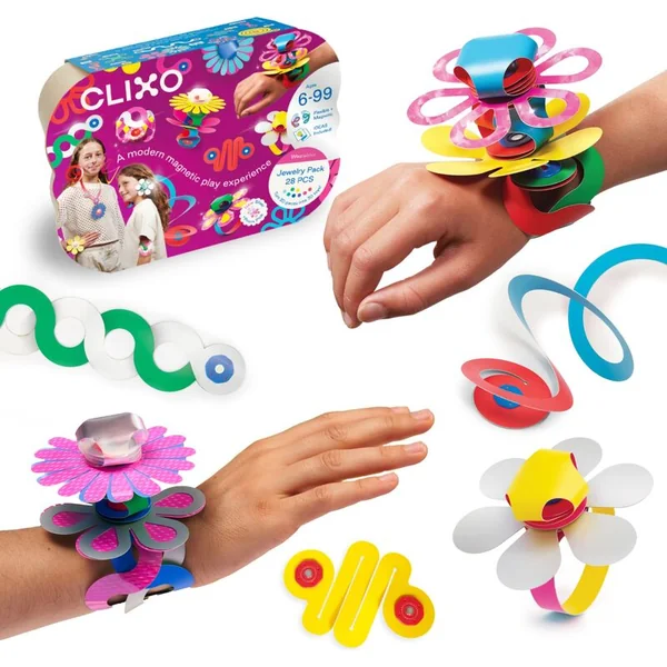 CLIXO Jewelry - ensemble de construction magnétique 28 pièces