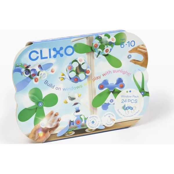 CLIXO Window - ensemble de construction magnétique 24 pièces