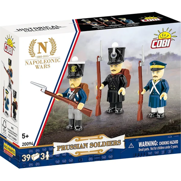 Cobi 20094 Napoléon Soldats prussiens 3 figurines avec accessoires, 39k