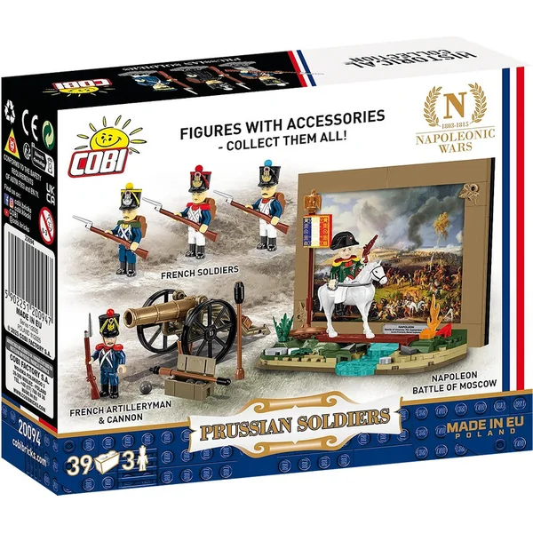 Cobi 20094 Napoléon Soldats prussiens 3 figurines avec accessoires, 39k
