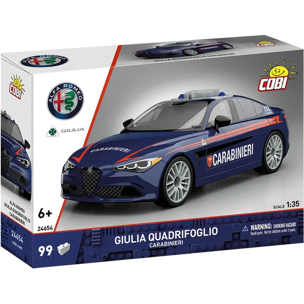 Cobi 24654 Alfa Romeo Giulia Quadrifoglio Carabinieri, 1:35, 99 k