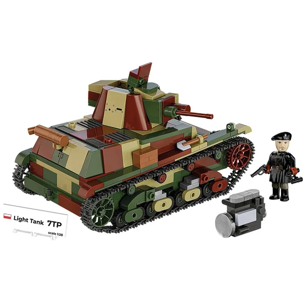 Cobi 2661 Char léger polonais 7TP - Seconde Guerre mondiale 1:28