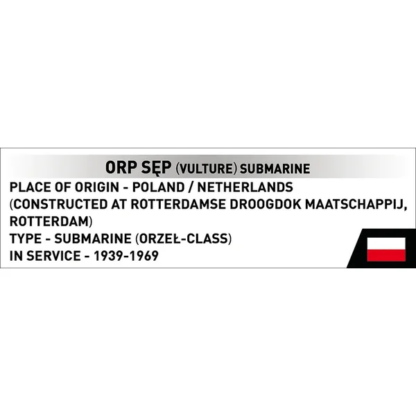 Cobi 4856 II WW Sous-marin polonais ORP Sep, 1:300, 190k