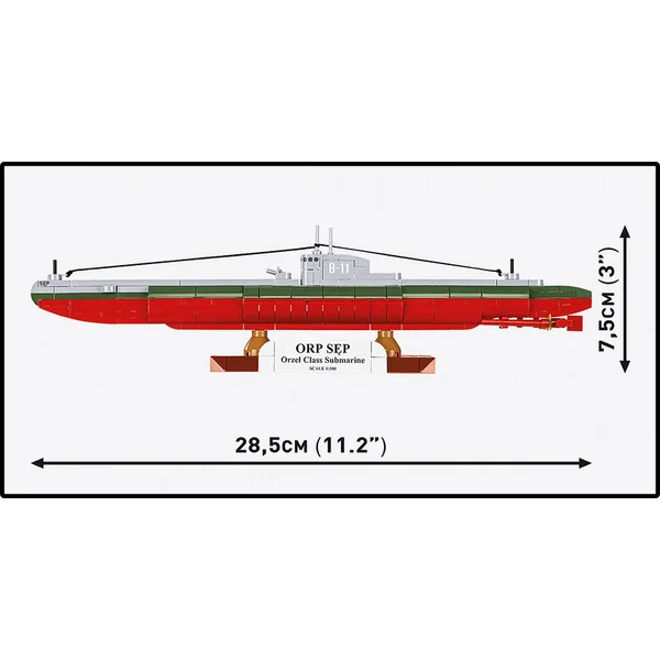 Cobi 4856 II WW Sous-marin polonais ORP Sep, 1:300, 190k