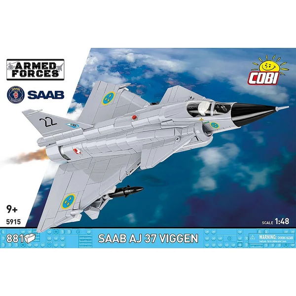 Cobi 5915 Forces Armées SAAB AJ37 VIGGEN, 1:48, 881 k