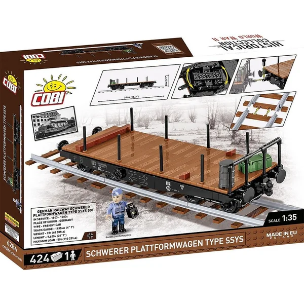 Cobi 6284 Schwerer plattformwagen type SSYS, 1:35, 424 p, 1 f