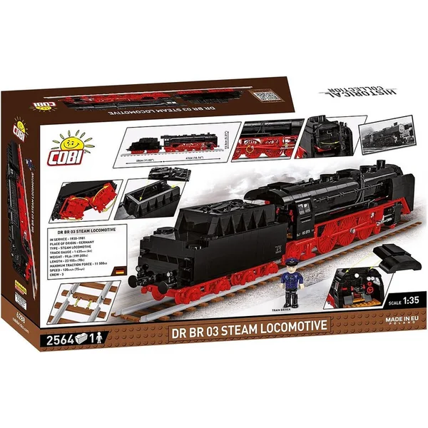 Cobi DR BR 03 locomotive à vapeur, 1:35, 2560 k, 1 f