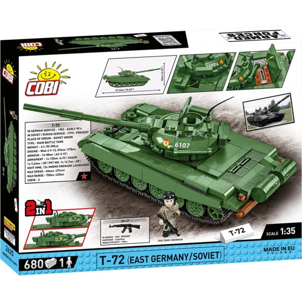 Cobi Forces Armées T-72 (RDA / SOVIÉTIQUE), 1:35, 680 k, 1 f