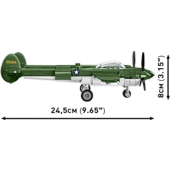Cobi II WW Lockheed P-38 Lightning, 1:48, 335 pcs