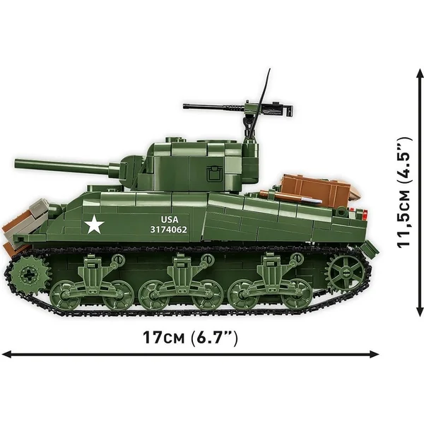 Cobi II WW M4A1 Sherman, 1:35, 663 p, 2 f