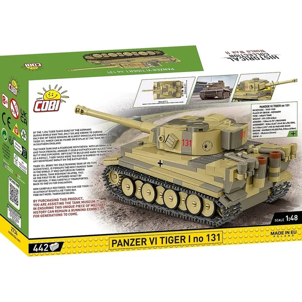 Cobi II WW Panzer VI Tiger I no 131, 1:48, 445 k
