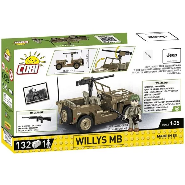 Cobi II WW Willys MB, 1:35, 132 p, 1 f