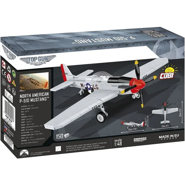 Cobi TOP GUN P-51 D Mustang, 1:48, 145 pcs