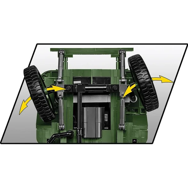 Cobi Willys MB ambulance 1:12, 1131 pièces