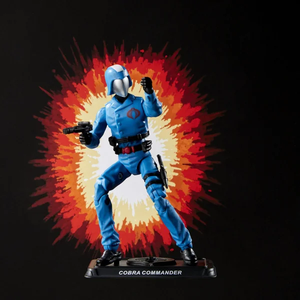 COBRA COMMANDER FIGURINE G.I. JOE RETRO COLLECTION SERIES HASBRO