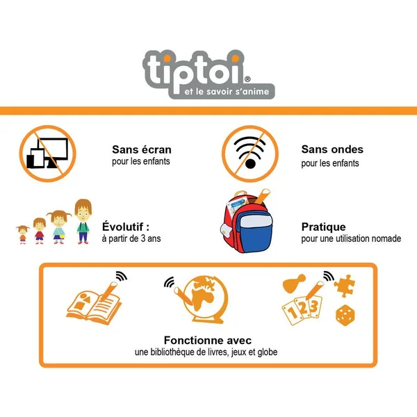 COFFRET COMPLET TIPTOI® LECTEUR INTERACTIF ET LIVRE IMAGIER A LA FERME