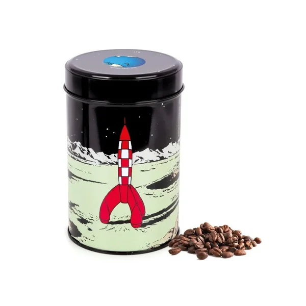 Coffret Tintin "Lune" Café bio Roumbouts + 2 tasses