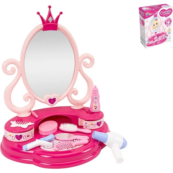 Coiffeuse 54 cm avec accessoires 9 pièces