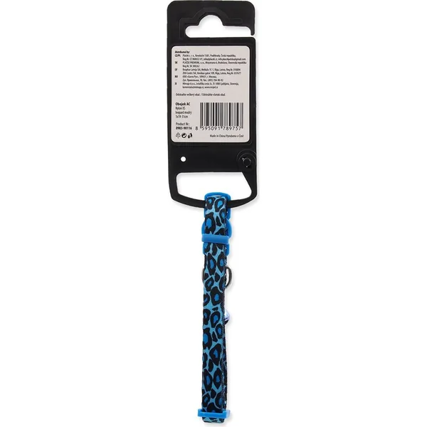 Collier Active Cat nylon XS léopard bleu 1x19-31cm