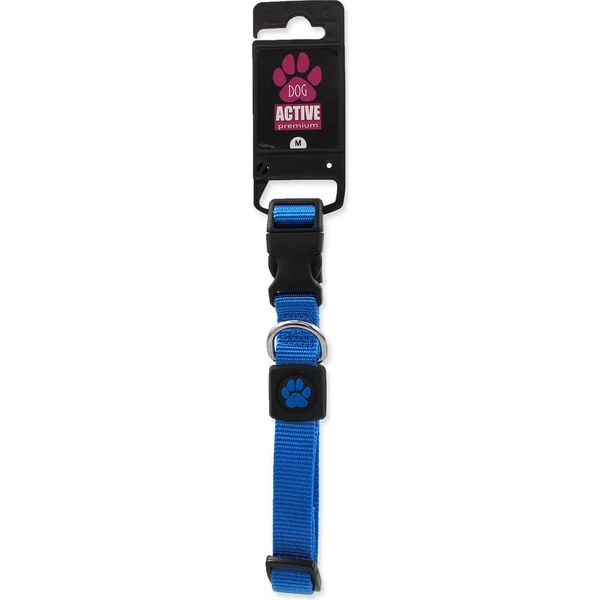 Collier Active Dog Premium M bleu 2x34-49cm